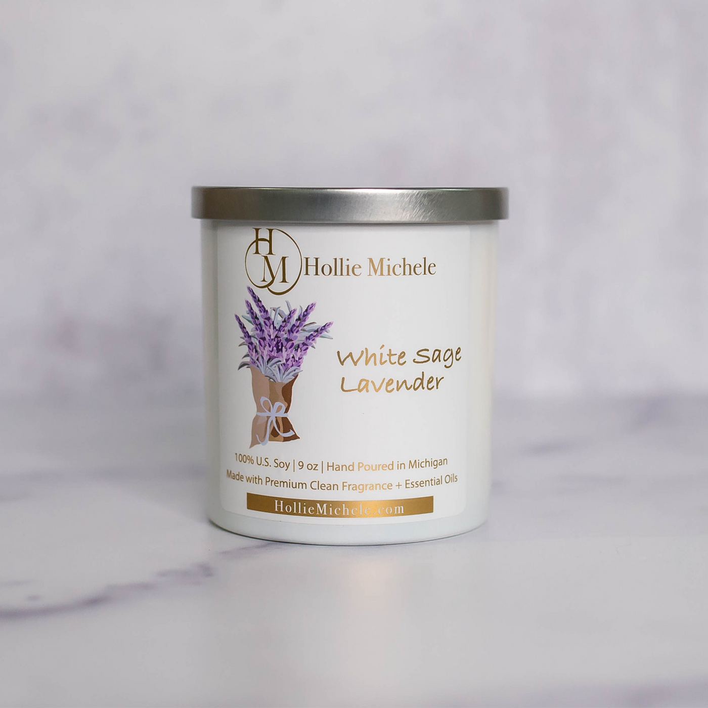 White Sage Lavender Candle