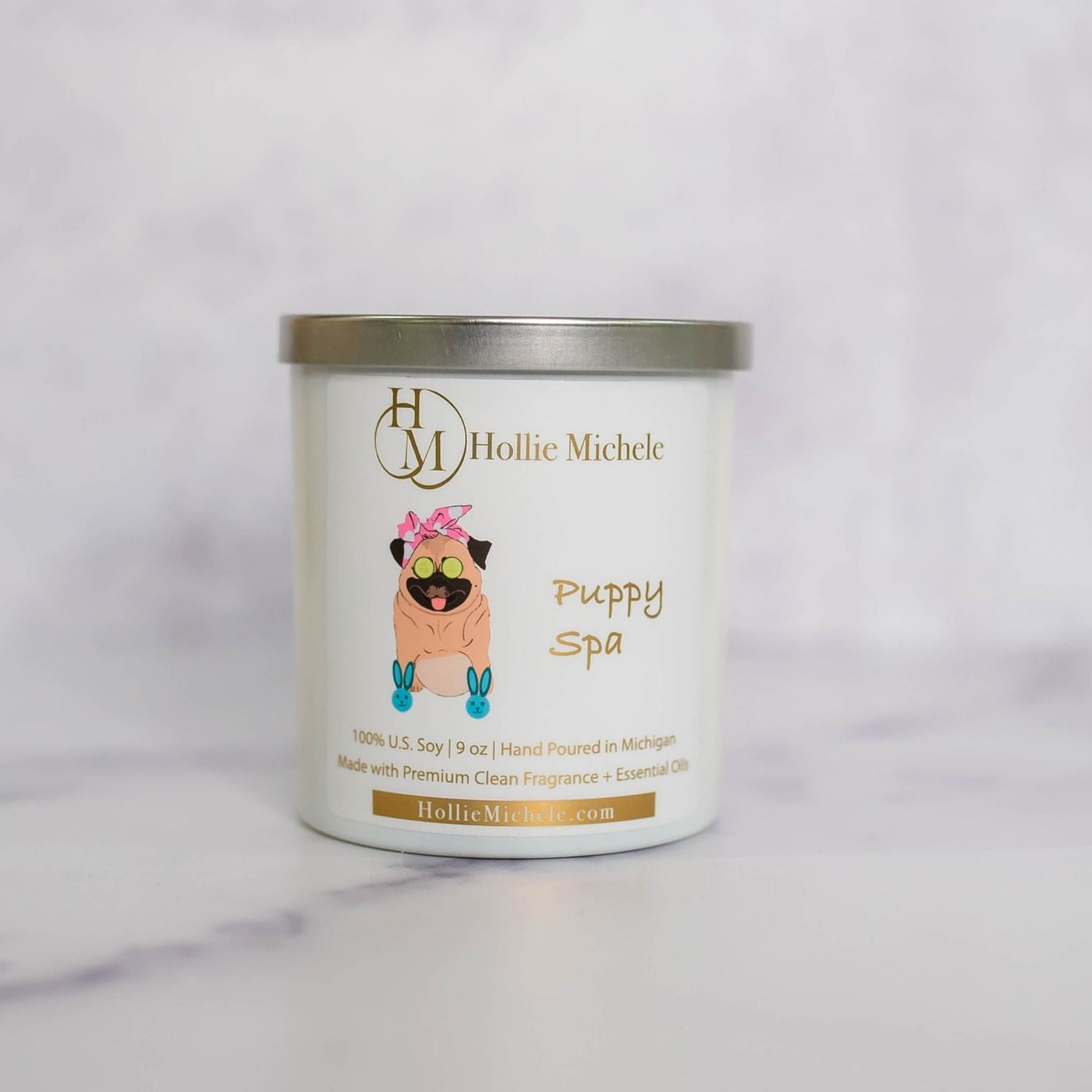 Puppy Spa - Pug Candle